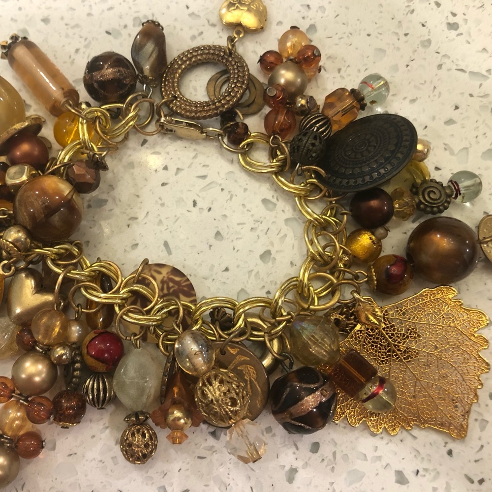 Gold colored Charm Bracelet